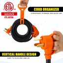 Xuhal 20 ft NEMA 10-30P to 14-50R EV Charger Adapter Cord 3 Prong Old Dryer Outlet to Level 2 EV Charging Power Cord with Handle (Only for 3 Prong L-Shaped Old Dryer NEMA 10-30R Outlet) ETL Listed