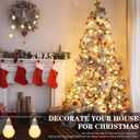 Retisee 4 Pcs Marquee Light String Bulbs13.8 ft Long for Marquee Letters Numbers 3 4 ft Tall Waterproof LED String Light for Indoor Outdoor Wedding Birthday Party Decor
