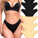UNDER THE SEA Cotton Underwear for Women 6 Pack Sexy Bikini High Cut Breathbale Cheeky Panties Underwear Womens Lingerie