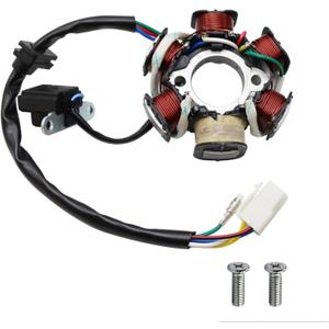 PRO BAT ATV Quad Go Kart Magneto Stator 6 Coils 5 Wires for 50cc 70cc 90cc 110cc 125cc ATV Dirt Bike Go Kart Mini-Choppers Motorcycle