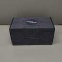 Mason & Fable Ribbed Glass Jar, Stackable & Airtight Wooden Lid- Storage Canister for Cereal, Pasta, Rice/Flour - High End Look for Kitchen, Pantry, Bar Organization - 40oz, Set of 2