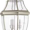 Generation Lighting 8239-965 Lancaster Traditional Three - Light Outdoor Light Post Outside Fixture, Antique Brushed Nickel Finish, 1-Light, cETL Listed, Safety Rated for Wet Locations