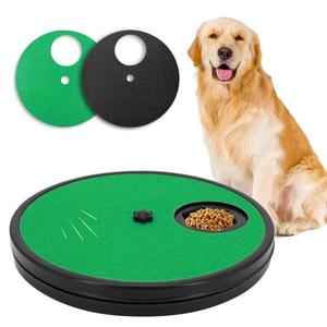 Ykall Dog Nail Scratch Board - 3 in 1 Rotatable Round Dog Scratch Pad for Nails with Treat Box, Dog Nail File Toy, Scratching Board for Dogs,Shorten Dog’s Side Nail Easier for Small and Large Dogs