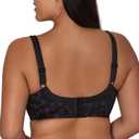 Hanes Women's Underwire Bra, Secrets Plus-Size Bras, Full-Coverage, Supportive, 4422 (Black)