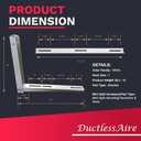 DuctlessAire Outdoor Wall Bracket - Mini Split Mounting Bracket - Ductless Air Conditioner Wall Mount - Mini Split AC/Heating System - Brackets for Window AC, HVAC, Heat Pump & More (9000-36000 BTU)