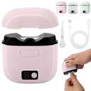 Electric Nail Clipper, 2026 New 3 in 1 Electric Polishing Automatic Nail Clippers,USB Rechargeable Automatic Trimmer, 3-Speed Levels for Seniors and Adults (Pink)