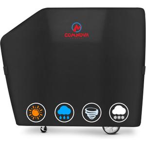 Comnova Grill Cover for Masterbuilt Gravity Series 1050 Digital Charcoal Grill and Smoker, Waterproof & Heavy Duty, 600D Charcoal Grill Cover for MB20040220, Black (61" x 21" x 48")