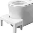 Ergonomic Squat Toilet Stool for Adults & Kids  Non-Slip Bathroom Step Stool for Healthy Pooping Posture, Durable Plastic Potty Stool with Patented Design