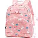 FlowFly Kids Backpack for Toddler Boys Girls, Simple Lightweight Bookbag for Daycare Kindergarten Elementary School Travel, Small Modern Bag (Large, Unicorn)