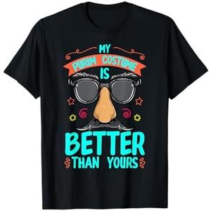 Purim Costume Shirt- Jewish Festival Holiday T-Shirt, Size L