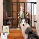 Babelio No Bottom Bar Baby Gate, 28" H x 26-43" W, Black
Easy Install| One-handed Opening| Auto-close| Drill Needed Indoor Safety Dog/Pet Gate for Stairs, Hallways & Doorways