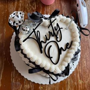 Acrylic Thirty one Cake Topper,31th Birthday Cake Toppers,31th Anniversary Party Decorations Supplies for Happy 31th Birthday Anniversary Party Cake Decorations Supplies