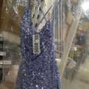 Morgan womens Sequin Cowl Neck Midi Dress, 4/3 Size 0