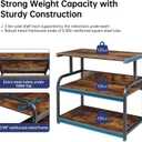 Fannova 32.3" Wide Extra Large Printer Stand with Adjustable Storage Shelf