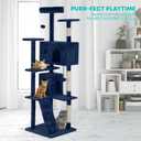 FDW | 70" Cat Tree Tower | Navy Blue | Multi-Level Indoor Activity Center