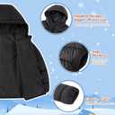Vieille Toddler Winter Coat Girls Boys Puffer Jacket Lightweight Kids Down Alternative Outerwear 3 Years (Black)