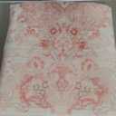 Boho Washable Area Rug 3x5, Vintage Floral Low Pile Non Slip Rug for Bedroom Living Room Entryway, Soft Farmhouse Decorative Carpet,Blush Pink