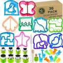 IELEK Sandwich Bread Cutters Set for Kids Bento Lunch Box Mold Supplies Vegetable Fruit Crust Shapes Cookie Cutters