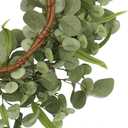 20 '' Green Eucalyptus Wreath for Front Door Artificial Spring Summer Wreath with Large Willow Leaf for Farmhouse Wall Window Outdoor Indoor Wedding Party Home Decor, White Gift Box Included