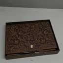 Moonster Refillable Leather Journal Joshua 1:9 Bible Verse Embossed Journals with Pen – Milled A5 Leather Journal Lined Paper - Line Notebooks for Men – Notebook with Pen Holder - 320 Pages