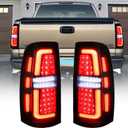 a Pair LED Tail Lights Brake Turn to Reverse Lamp, Apply to 1999-2002 Chevy Silverado 1500/1500 HD/ 2500/2500 HD, 2001-2003 Chevy Silverado 3500, 1999-2003 GMC Sierra 1500/2500/3500