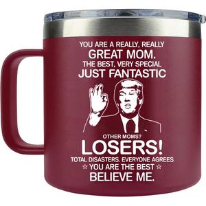 MFGNEH Mothers Day Gifts for Mom,Mom Birthday Gifts,Mother Gift for Christmas, Gift for Mama from Daughter,Son,Kids,New Moms for Women,Thank You Mother,14oz Red Tumbler Mug