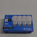 Energetic 4-Pack Dusk to Dawn LED Outdoor Light Bulb, 60 Watt Equivalent(6W), 800LM, Daylight 5000K, E26 Base, Automatic On/Off Sensor Light Bulb for Porch, Hallway, Garage, ETL Listed