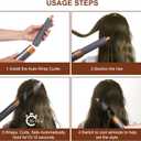40mm/1.6in Long Barrel Attachment for Dyson Airwrap HS01 HS05 HS08, Adjustable Bidirectional Curling, Auto-Wrap Curling Iron Curler, Create Bouncy Curls or Waves