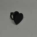 OnTheGrip Cute Solid Macaron Color Heart Shape Collapsible Mobile Phone Grip Stand Holder for Smartphone Tablet Cell Phone Accessory (Black)