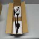 Solar Powered Garden Stake Lights Outdoor, Cute Animal Outdoor Figurine Lights Ornament Statue Decor for Pathway, Patio, Black Snowman.