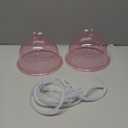 Titoe Buttocks Vacuum Cups 230mL Vacuum Therapy Cupping Machine Accessories Butt Suction Cups with Y-Hose, A Pair