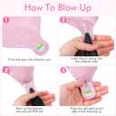 4Pcs Pink Bow Balloons, Large Size Foil Bow Garland Balloons, Pink-Bow Party Decorations for Girls Women, Bridal Shower Baby Shower Engagement Bachelorette Party Supplies(29.5x28.3 Inch)