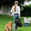 Veraste 30" L x 21" W x 21" H Collapsible Travel Dog Crate, Portable Soft Dog Kennel for Medium Dogs up to 45 lbs, 4-Door Foldable Travel Crate with Durable Mesh & Storage Bag, Black