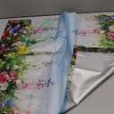 Spring Summer Floral Mailbox Cover Magnetic Large Oversized Wildflowers Mailbox Wraps Post Letter Box Cover for Garden Yard Home Decor 25.5" x 21" (Wildflwoer)