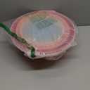 6-Piece Plastic Mixing Bowl Set with Lids for Kitchen, Nesting Storage Bowls for Baking, Prepping,Cooking and Serving Food, Dishwasher, Microwave Safe,Great for Mixing & Serving(6 Set-Rose Red)