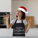 Daughter Gift from Mom, Mothers Day Kitchen Gifts for Daughter-Cute Apron Gift for Daughter- Thanksgiving Mothers Day Birthday Gifts for Daughter, Great Mom Present for Her