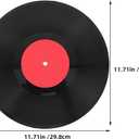 Cabilock Vintage Fake Vinyl Record 11.73 Inch Retro Wall Decor for Home Bar Cafe Music Party Supplies Artistic Vinyl Record Wall Sign