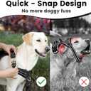 No Pull Dog Harness, Reflective Puppy Vest for  Dog(Black,L)