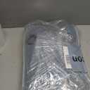 MIULEE Linen Texture Curtains for Bedroom Solid 100% Blackout Thermal Insulated Dusty Blue Curtains Grommet Room Darkening Drapes Luxury Decor for Living Room Nursery 52x96 Inch (2 Panels)