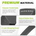 GX21833 48 Inch Mower Deck Belt for John Deere 145 D140 D150 D155 D160 L120 L130 LA130 LA140 LA145 LA155 LA165 Z200 Z255 Z300 Z355E Riding Lawn Mower GX20571, 1/2" X 141"