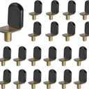Bronze Shelf pins, Glass Supports Furniture Cabinet Closet Bookcase Shelf Bracket-Style Pegs 30 Pack.