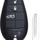 Key Fob FOBIK Keyless Entry Remote Control Replacement Fits for Dodge Dart 2012 2013 2014 2015 2016 2017 M3N32297100 56046771AA 4Button Keyed Ignition
