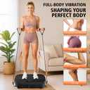Vibration Plate for Lymphatic Drainage, Vibration Plate Exercise Machine, 130 Levels Vibrating Plate with Bluetooth, Shaker Plate with 450 Lbs Capacity Weight Loss Workout Equipment for Home