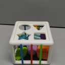 LiKee Shape Sorter Toys for 1+ Years Old, 10pcs Montessori Baby Blocks, Sensory Toddler Learning Toy for Fine Motor Skills, Infant Developmental Toys Gift for Boys Girls Ages 18+ Months