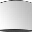 HECASA Hood Mirror Glass Compatible with 2008-2017 Freightliner Cascadia Convex Glass Wide Angle ABS Black Driver or Passenger Side 1 PC