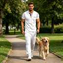Men's Henley Shirts Short/Long Sleeve Casual Cotton T-Shirt Classic Button Basic Stylish Tees Tops (White, XXL)