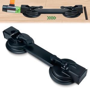 Upgraded Laminate Floor Gap Fixer Tool with Enhanced Vacuum Suction Cup: Professional Plank Grabber Flooring Gap Fix, Heavy Duty Durable Metal, Plank Repair Flooring Tool for Smooth Surface Floor