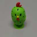 Egg Brush Cleaner, Egg Cleaner for Fresh Eggs, Cute Chick Shaped Egg Wash and Brush, Washing Egg Tool for Standard Sized Eggs (Green)