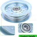 2 Pack 301564 Dixie Chopper Flat Idler Pulley Replaces Dixie Chopper 300401 Pulley, Rotary Pulley 13413 for Dixie Chopper Classic 3560T 2760 2460 2044 2750 2250 3360 Decks