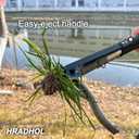 4-Claw Weed Puller Tool,45'' Stand Up Heavy Duty Long Handle Weeding Tool,High-Strength Stainless Steel Garden Weed Remover Tool,Without Bending DesignErgonomic